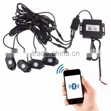 RGB LED Rock Light With Bluetooth / Cell Phone / Timing / Music Mode / Flashing / Automatic Control Under OffRoad Truck SUV ATV photo-3