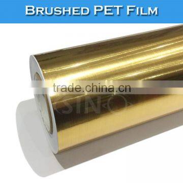 SINO Self Adhesive Metalized Glossy Gold/Silver Vinyl Film For Cutting