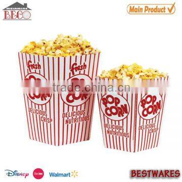 2015 popular square melamine popcorn bucket