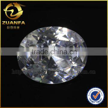 China supplier artificial stone , oval shape loose gemstones ,aaaaa cubic zirconia