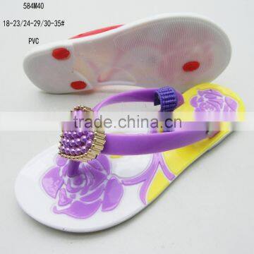 China made good price wholesale PVC jelly flip flops for girls