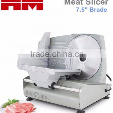 150W Electric Meat Food Slicer, Frozen Meat Cutting Machine with 7.5" Inch Blade ,Silver Model FS1C
