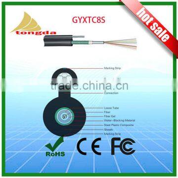 GYXTC8S 12 core fiber optical cable figure eight SM G652D ATD Outdoor