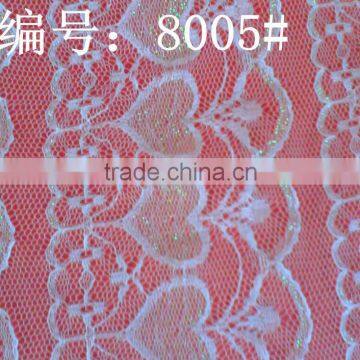 8005 polyester colorful lace fabric