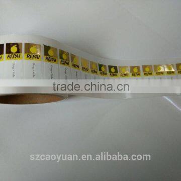 high quality custom roll adhesive synthetic paper