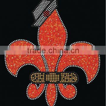 women hot fix garment accessories with glitter motifs