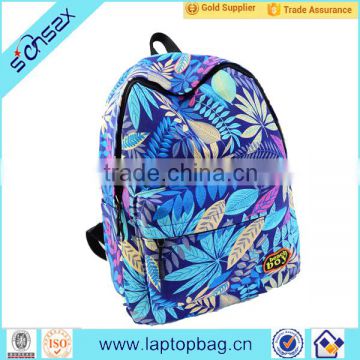 China supplier canvas school bags for girls wholesale backpack