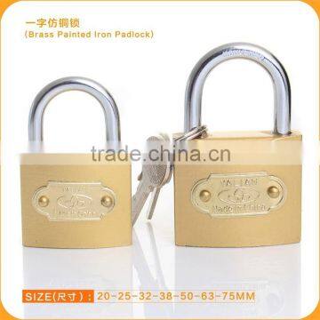 Brass Imitate Brass Painted Cheap Pin Machenism Padlock