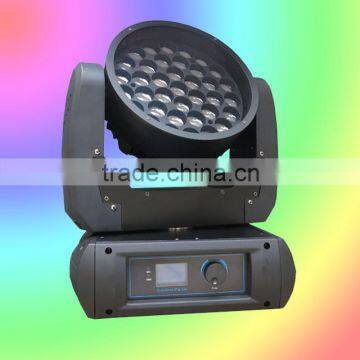 37x12w led zoom moving wash light for performer show