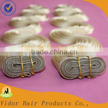 Cheap price top quality PU skin weft Body wave #613 brazilian human hair extension