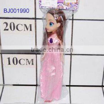 cheap wholesale plastic dolls lovely pink dress barbiee girl doll