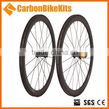 CarbonBikeKits Road Bicycle 700c 50mm Clincher Carbon Wheels Bike PW50C
