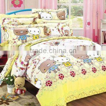 kids cartoon printed bed sheet