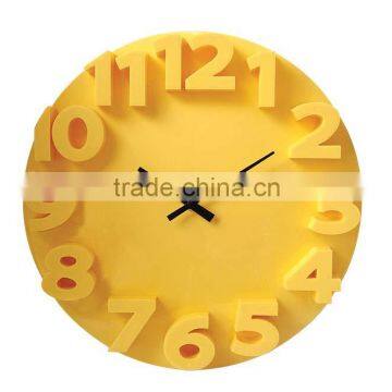 3D numbers wall clock