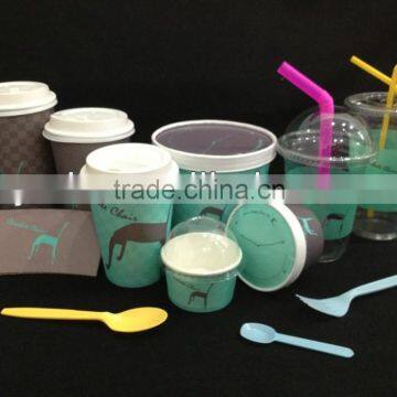 Coffee/Ice cream/Food/Cola(QS,FDA,SGS) LOGO Printed disposable Paper Cups