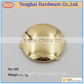 China suppliers circular smooth metal logo for handbags