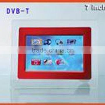 Digital Photo Frame Support DVB-T built-in radiovision (GF-KDF-713 & DVB-T) (lcd digital photo frame/mini digital photo frame)