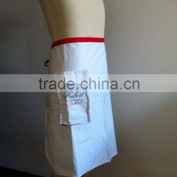 Embroidered White Adults Cooking/Bar Apron, Made of 100% Cotton photo-2