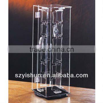 custom manufacturing acrylic watch display case for lock