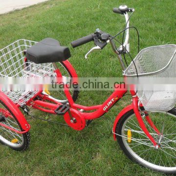 24" red Cargo Tricycle