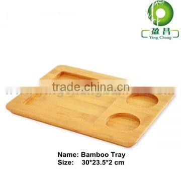 bamboo food serving plate