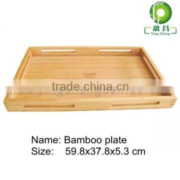 Luxury bamboo bread bakery tray with handle