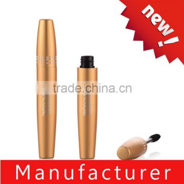 OEM matte yellow aluminium mascara container / case / tube / packging / bottle