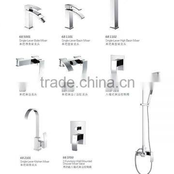 Deck Mounted Solid Brass Waterfall Hot and Cold Basin Tap 68 1101 photo-5