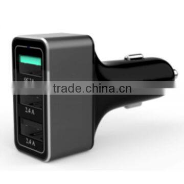 USB3.0 3-Port 42W with 1-Port QC2.0 Car Charger