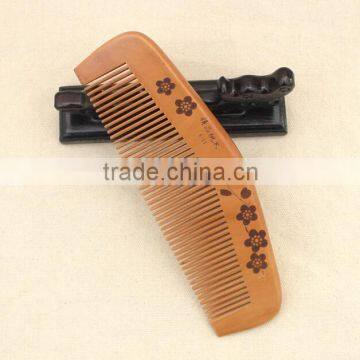 Hot Sale OEM Peach Wood Pocket Size Personalized Hair Comb photo-6