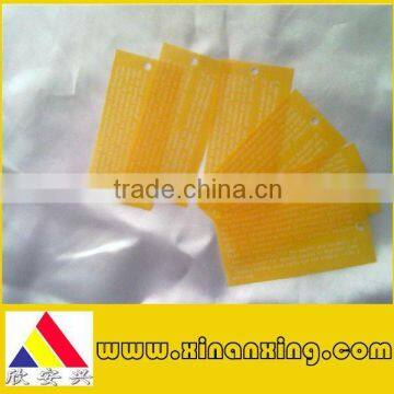 sulfuric acid paper card