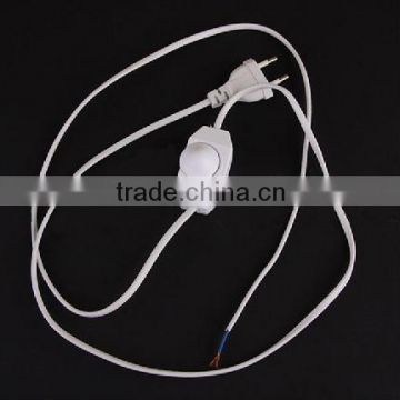 European lamp power cord with dimmer switch