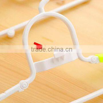 Magic Home Travel Portable Folding Plastic Clothes Hanger Shirt Drying Rack Hook photo-4