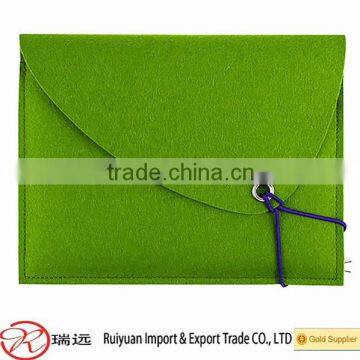 13'' Green felt laptop sleeve ,laptop bag for teenage new for 2015