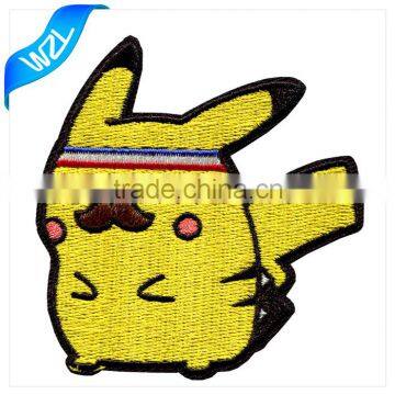 Custom Cartoon Patch for sale , Fashion design embroidered iron on patch for clothing