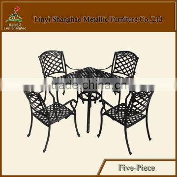 Hot sale! SH213 Cast Aluminum outdoor furniture five piece italian furniture manufacturers