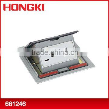 UK Style Stainless Steel Pop up Floor Mounted Waterproof Electrical Floor Socket Box photo-4