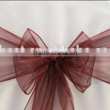 More Colors High Quality Organza Chair Sash