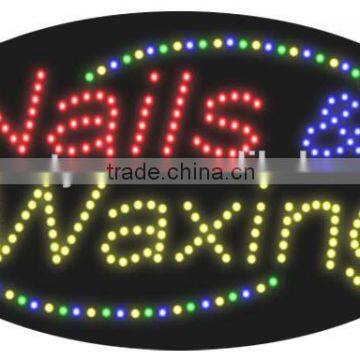 LED Sign Nail SPA adviterising sign for the beauty salon nail shops OEM is welcome