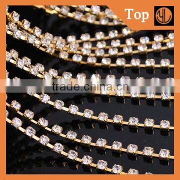 Strass rhinestone cup chain for wedding decoration