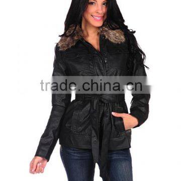 Women New Style Faux Leather Jacket