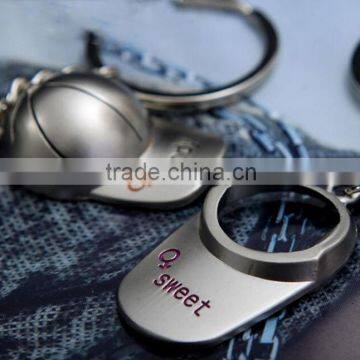 >>>Hot Selling Silver Plated Love Sweet Couples Hats Keychain for Boyfriend Girlfriend Gift / photo-2