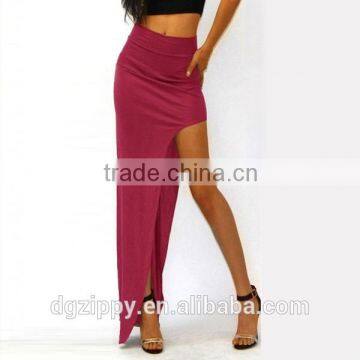 2015 HOT Women's Lady High Waist Side Open Leg Slit Long Maxi Dress Pencil Skirt photo-4