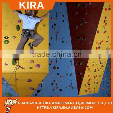 High quality outdoor kids plastic rock climbing walls for sale