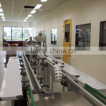 Flat top flexlink chain conveyor for Food and Beverage