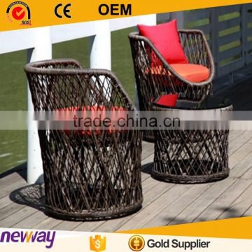 Hot Product Europe Standard Great Waterproof Outdoor Leisure Rattan Chiars Sale