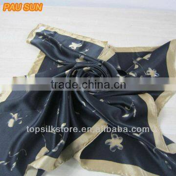 2014 New arrival own design square indian silk scarf