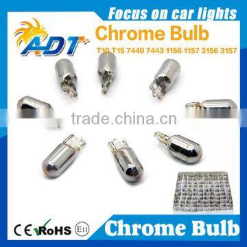 t10 501 w5w 194 Vacuum Chrome amber bulb with amber color