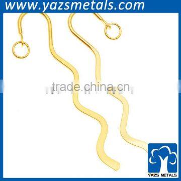 gold snake shaped bookmark factory price