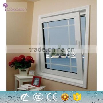 simple design top hung aluminium alloy glass window